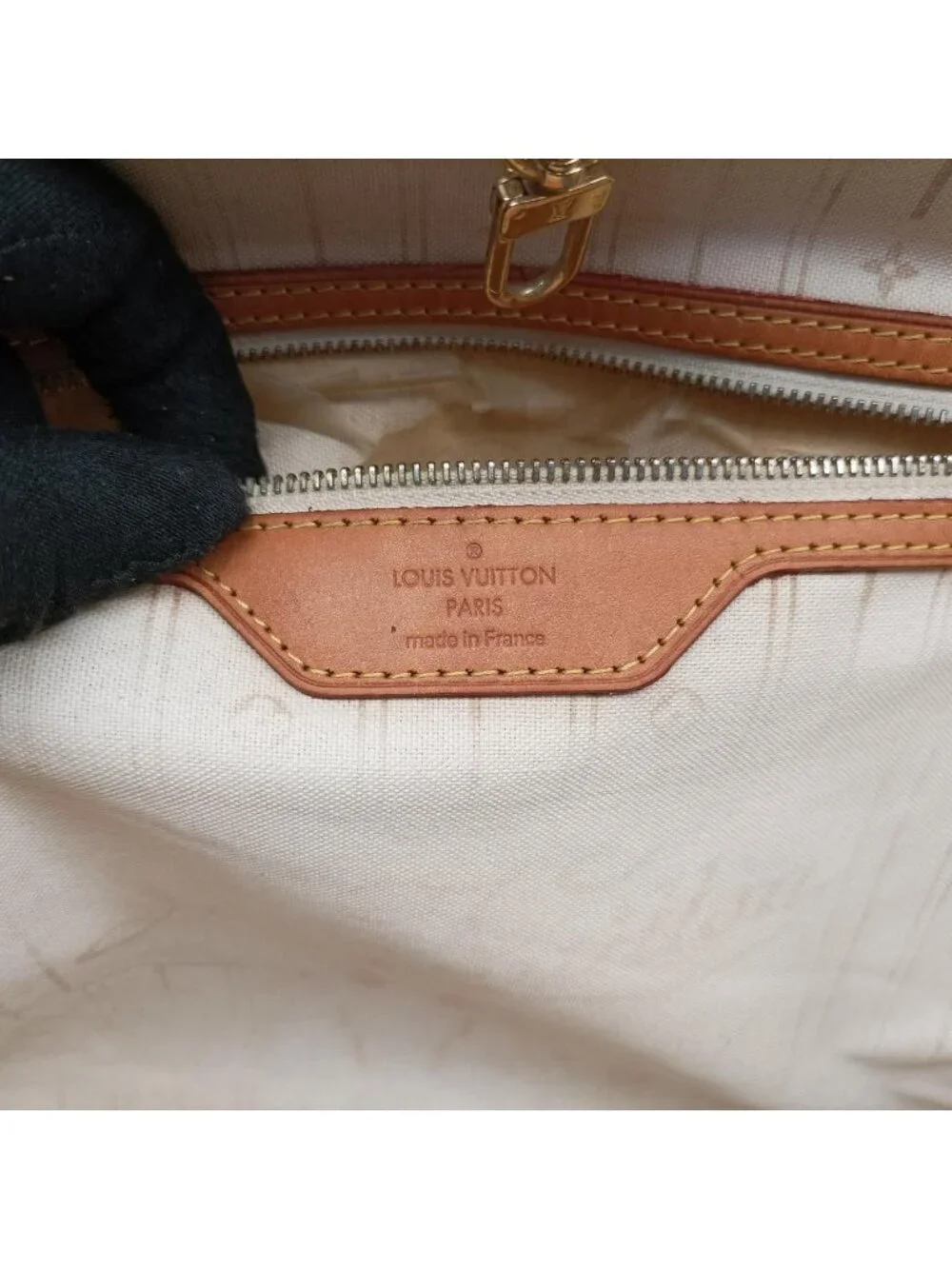 Louis Vuitton Neverfull MM Azur Damier Canvas Tote